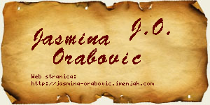 Jasmina Orabović vizit kartica
